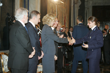 Il Ministro Melandri e Claudia Corsini