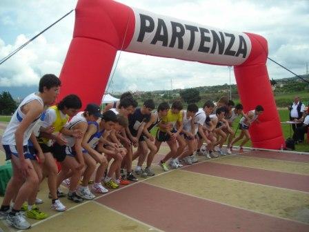 Partenza corsa ragazzi